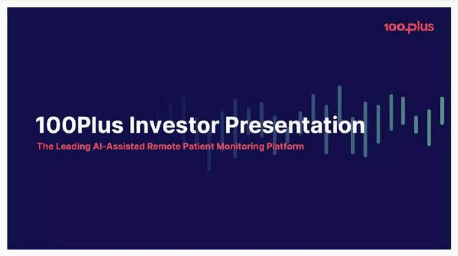 100plus pitch deck slide
