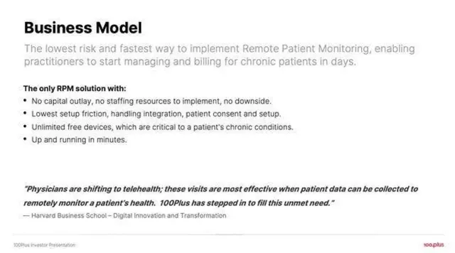 Product / solution slide 7 from 100plus
