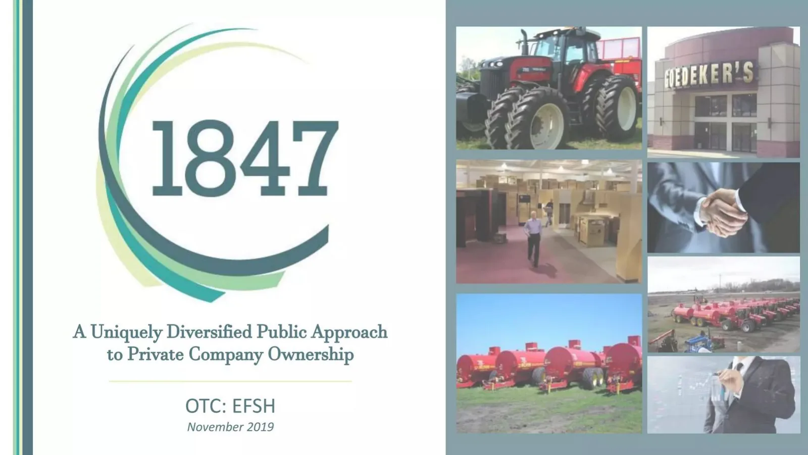 1847 Holdings LLC pitch deck slide