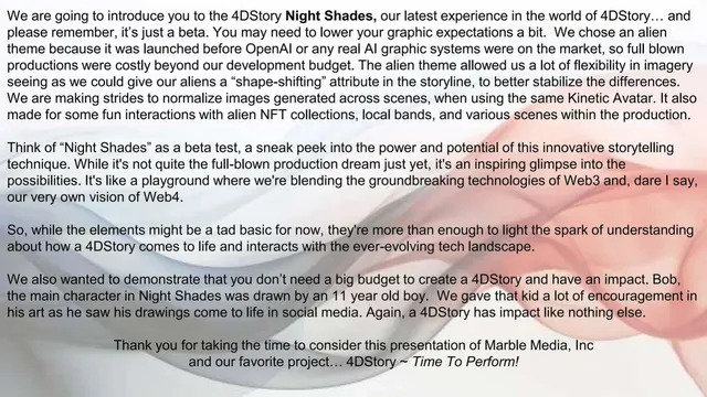 Product / solution slide 7 from 4DStory (Marble Media, Inc.)
