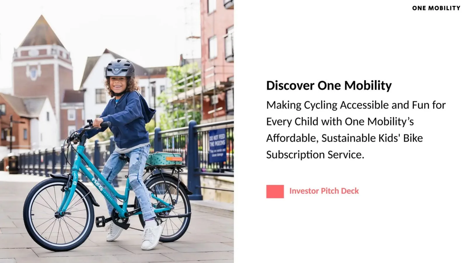 One Mobility Ltd. pitch deck slide