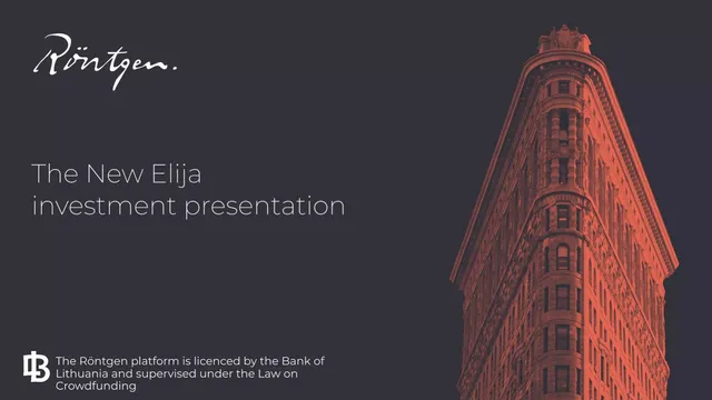 UAB Naujoji Elija pitch deck cover