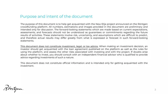 Disclaimer slide 2 from UAB Naujoji Elija