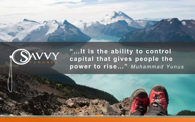 A Savvy pitch deck cover