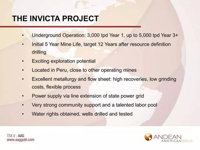 Company overview slide 5 from Andean American Gold
