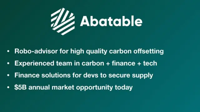 Market sizing / opportunity slide 10 from Abatable