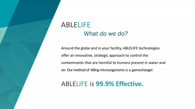 Product / solution slide 2 from Ablelife
