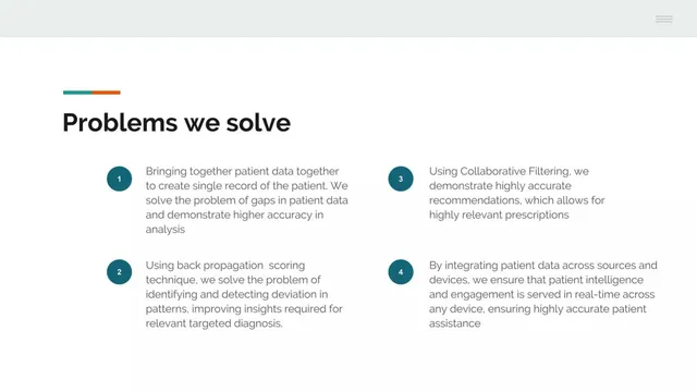 Product / solution slide 4 from Quahog Life Sciences Pvt. Ltd.