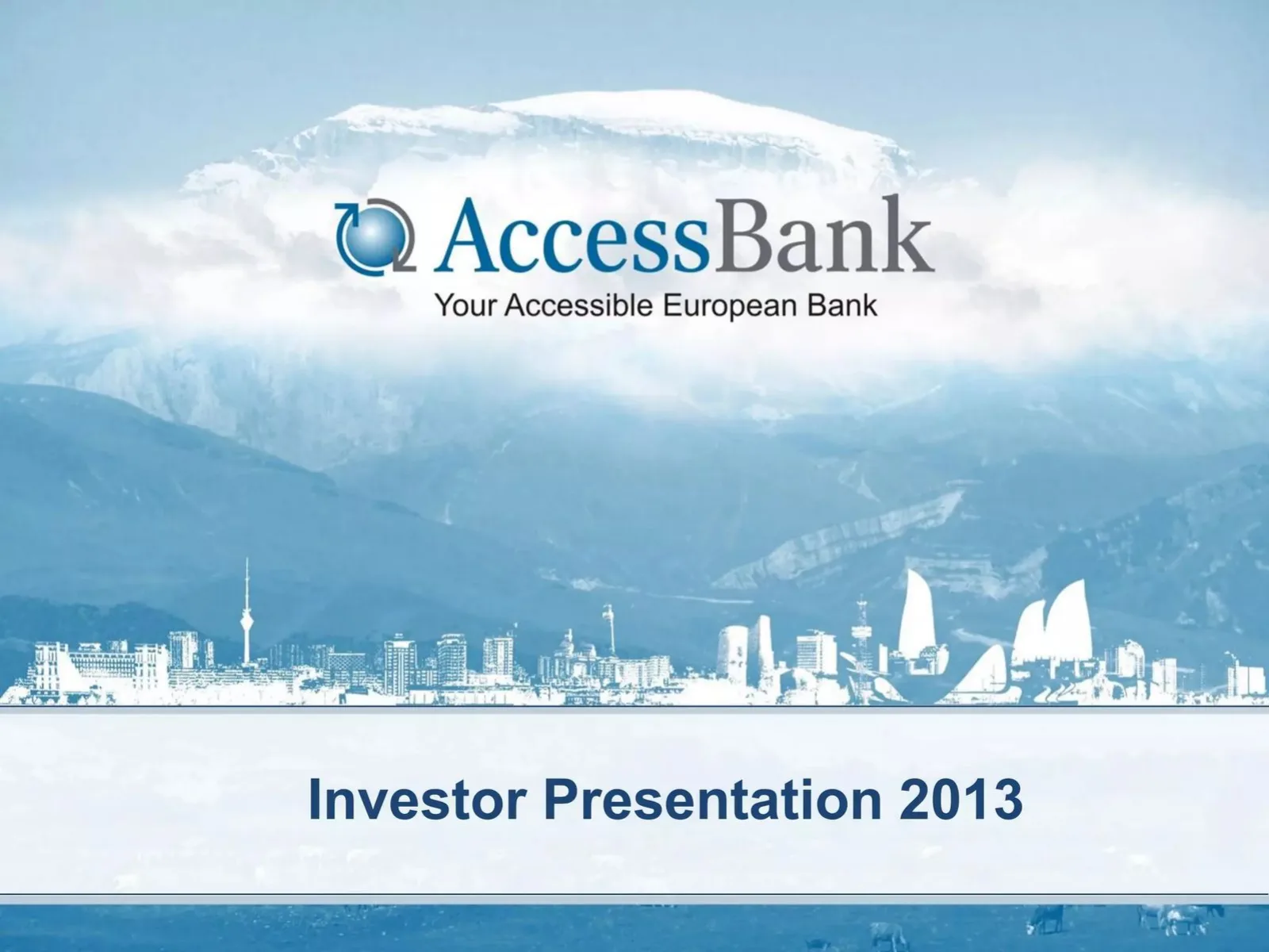 AccessBank pitch deck slide