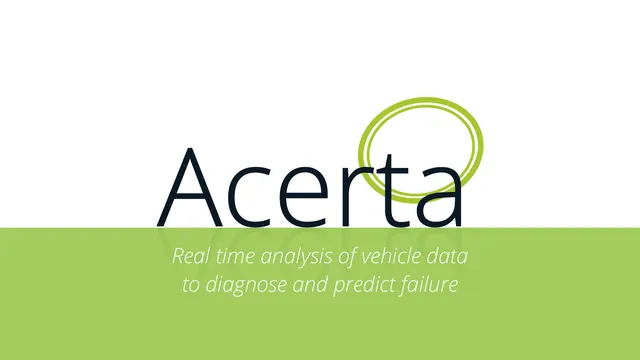 Acerta pitch deck cover