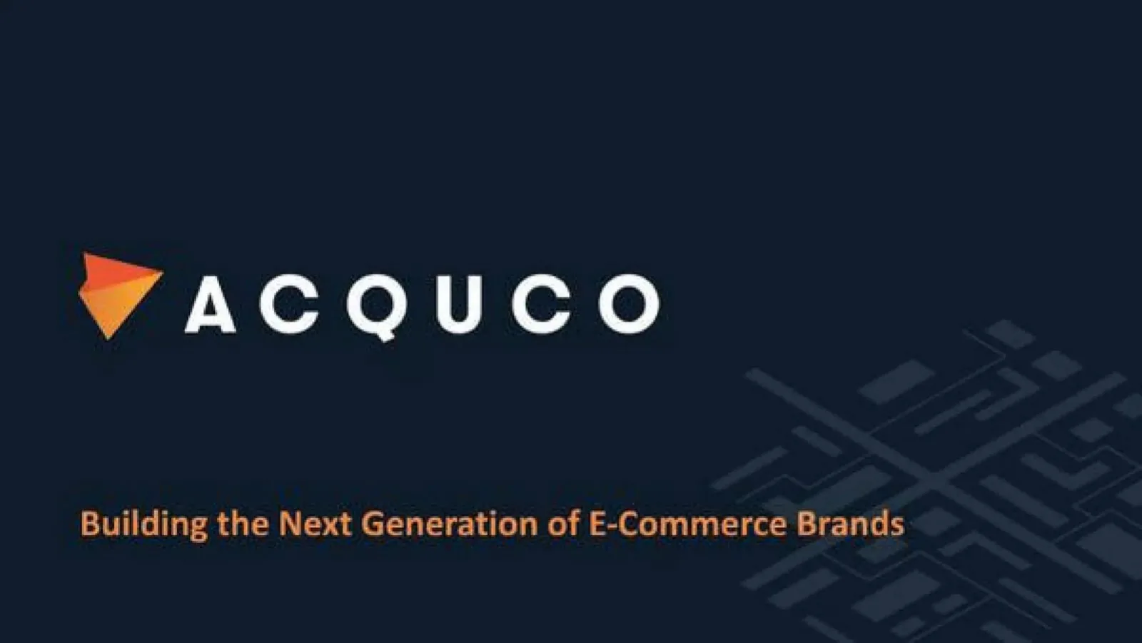 Acquco pitch deck slide