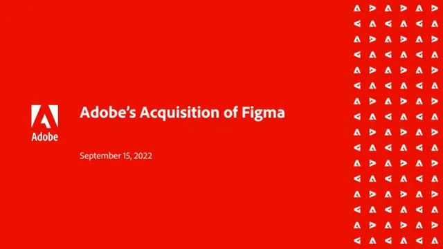 Figma (Acquisition by Adobe) pitch deck cover