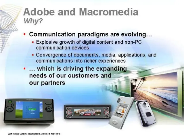 Why now slide 5 from Adobe × Macromedia
