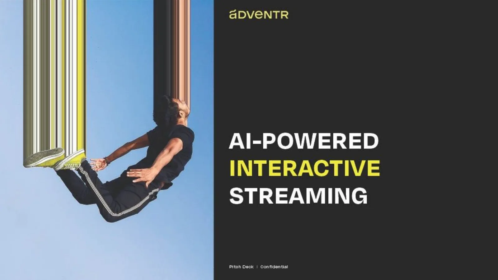 Adventr pitch deck slide