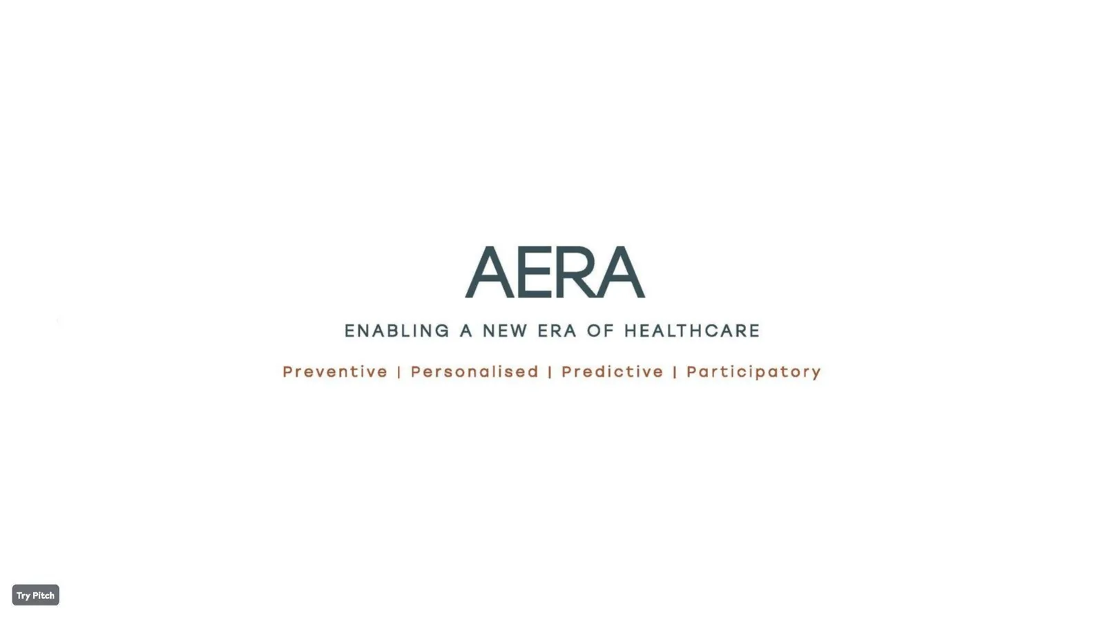 AERA Health pitch deck slide