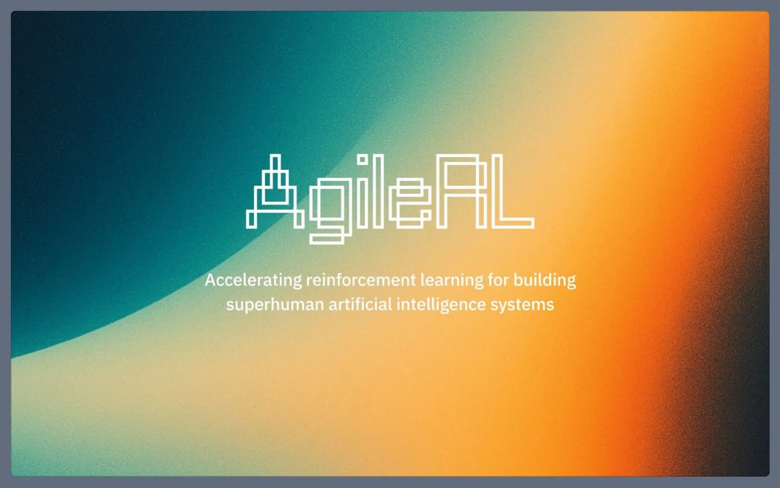 AgileRL pitch deck slide