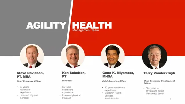 Team slide 5 from Agility Health