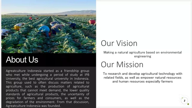 Company overview slide 2 from Agreatculture (AGRIN)