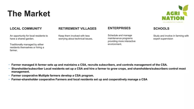 Market analysis / overview slide 2 from AgriNation