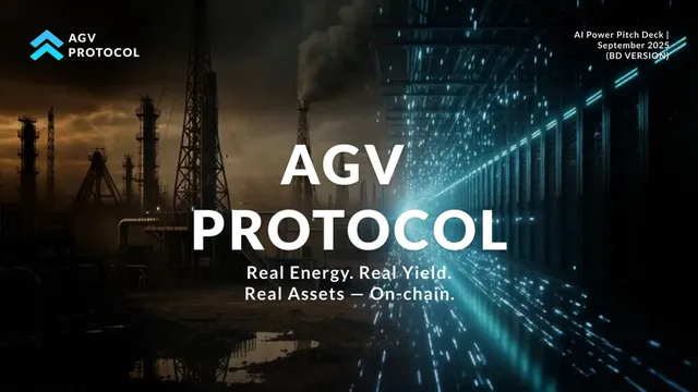 AGV Protocol pitch deck cover