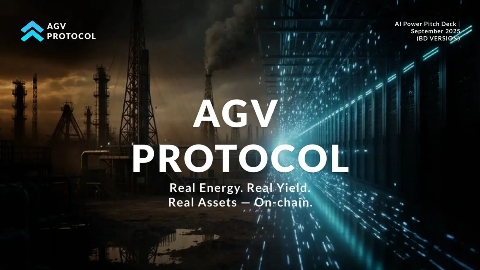 AGV Protocol pitch deck slide