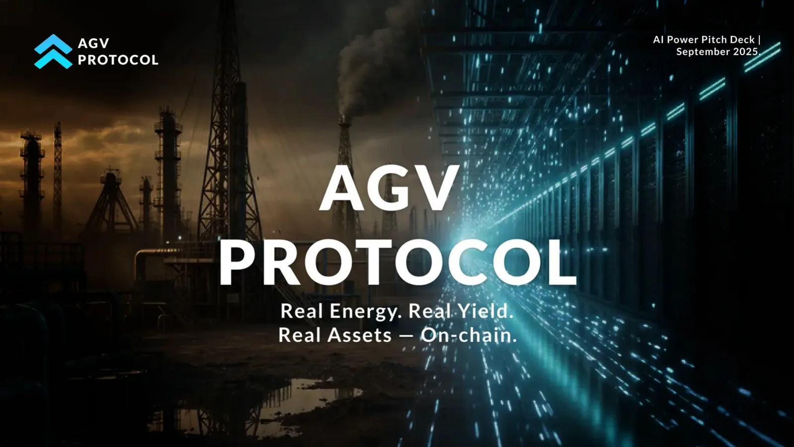 AGV Protocol pitch deck slide