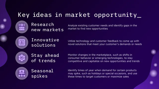 Market analysis / overview slide 8 from AI App