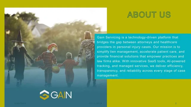 Company overview slide 2 from Gain Servicing