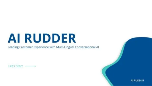 AI Rudder pitch deck cover