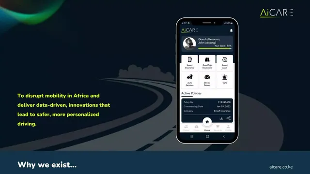 Vision slide 3 from AiCare Limited
