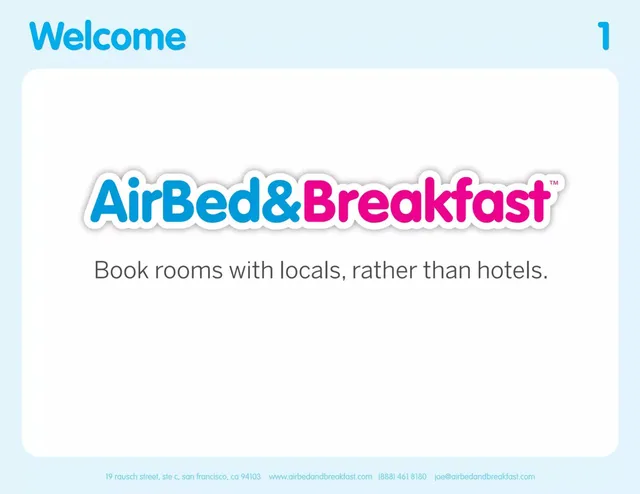 Cover slide 1 from Airbnb