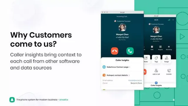 Product / solution slide 6 from aircall
