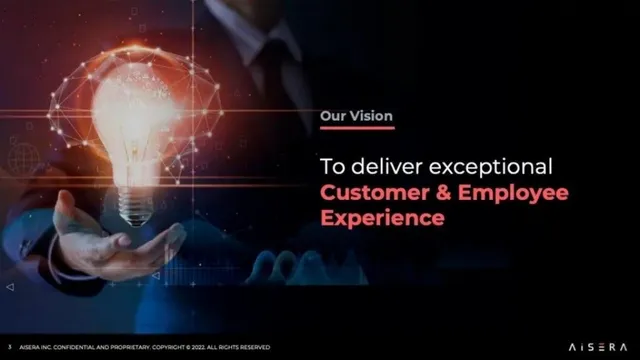 Vision slide 3 from Aisera