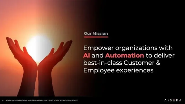 Vision slide 4 from Aisera