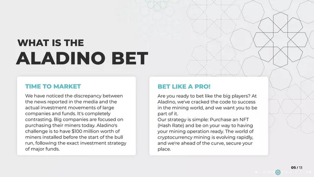 Product / solution slide 5 from Aladino