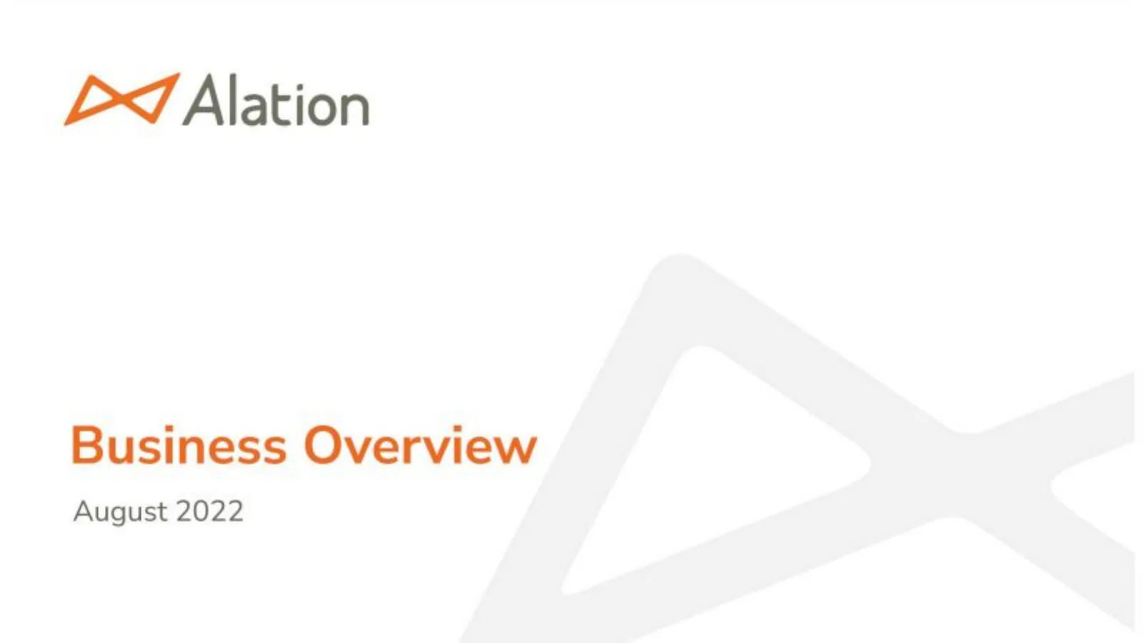 Alation pitch deck slide