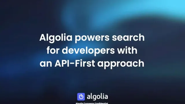 Product / solution slide 4 from Algolia