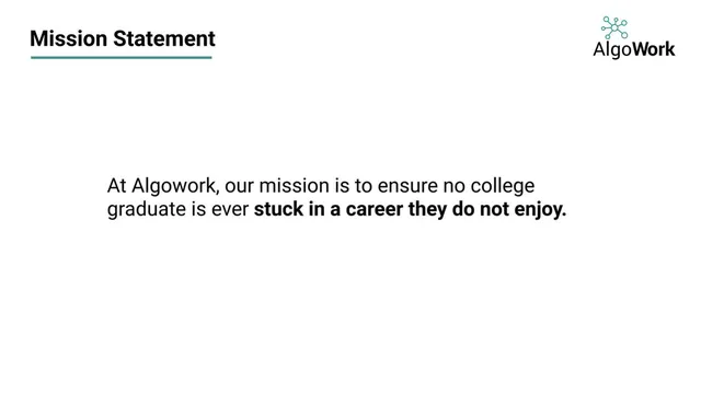 Vision slide 2 from Algowork