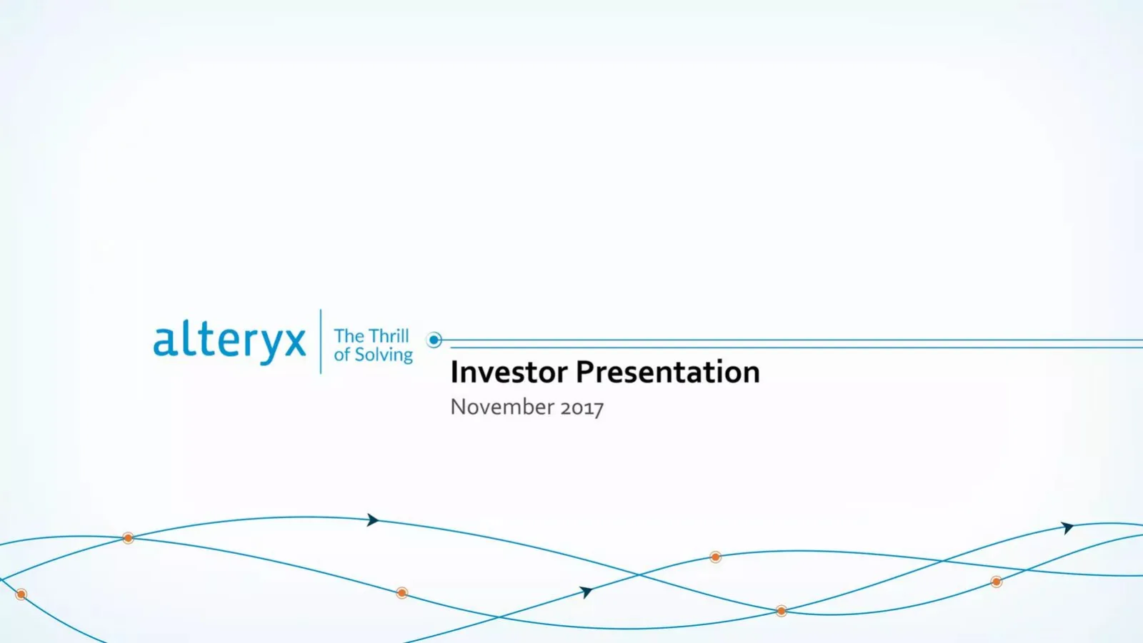 Alteryx pitch deck slide
