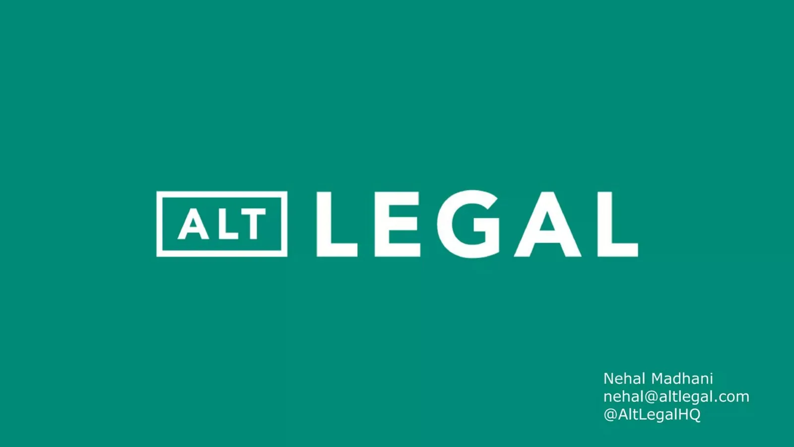 AltLegal pitch deck slide