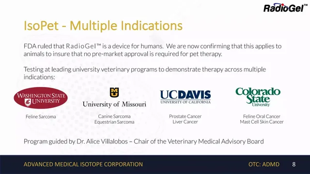 Traction slide 8 from Advanced Medical Isotope Corporation (AMI)