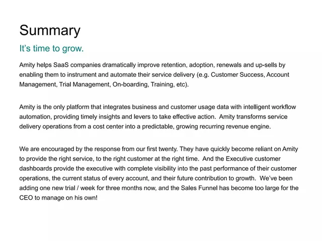 Product / solution slide 3 from Amity