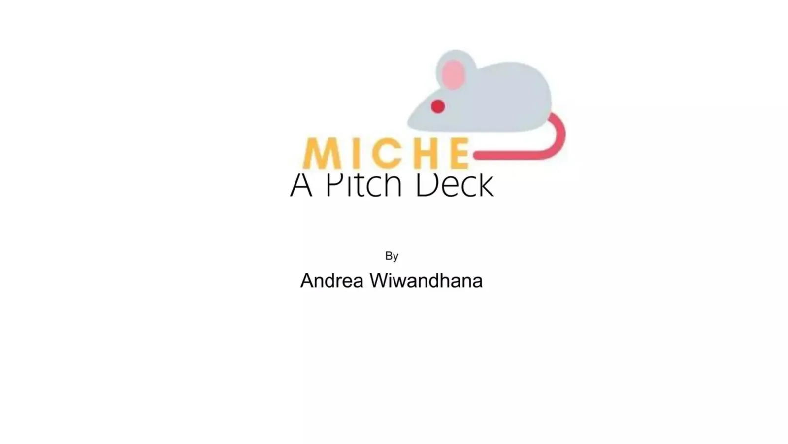 Miche pitch deck slide