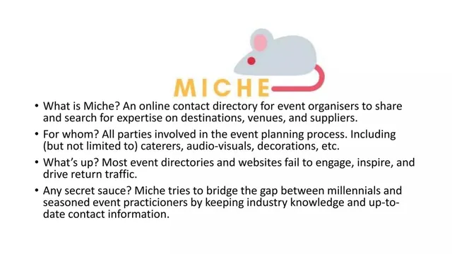 Product / solution slide 2 from Miche