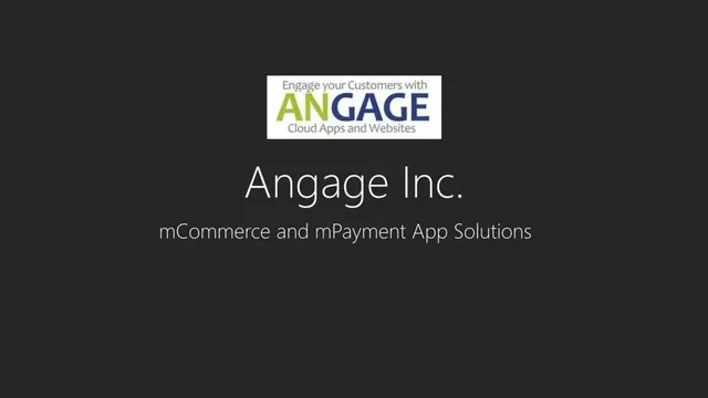 Angage Inc. pitch deck cover