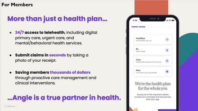 Product / solution slide 6 from Angle Health