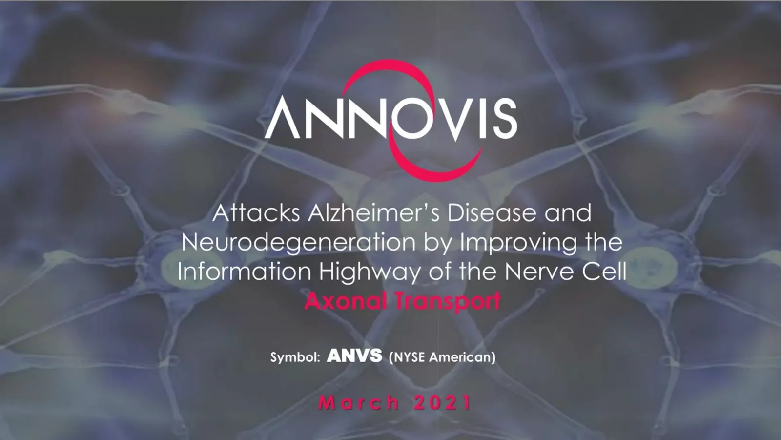 Annovis pitch deck slide