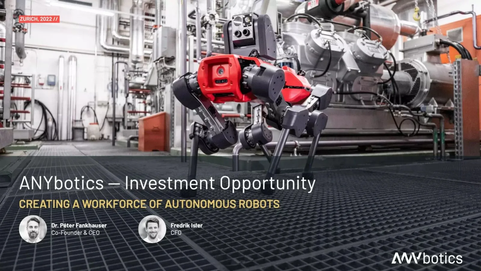 ANYbotics AG pitch deck slide