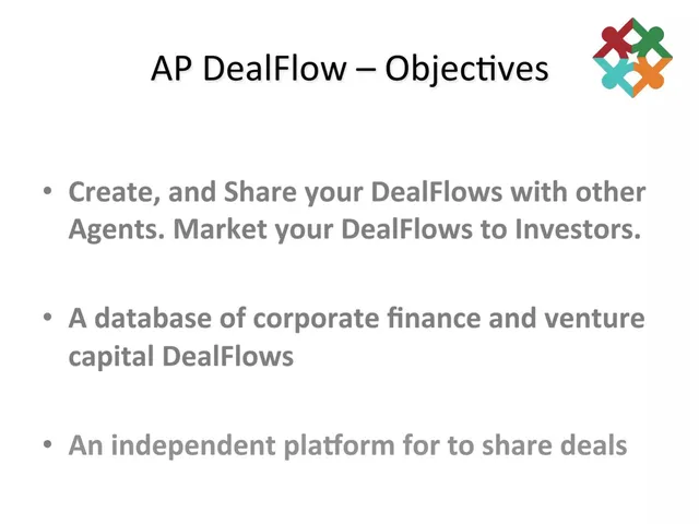 Product / solution slide 2 from Asia Pacific DealFlow