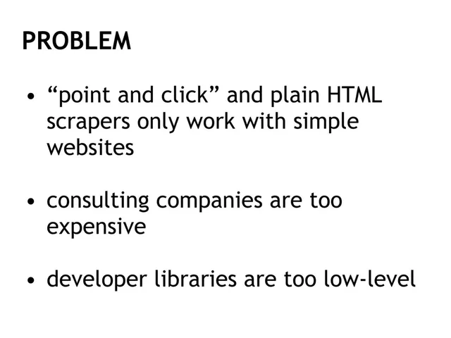 Problem slide 5 from Apifier (now Apify)